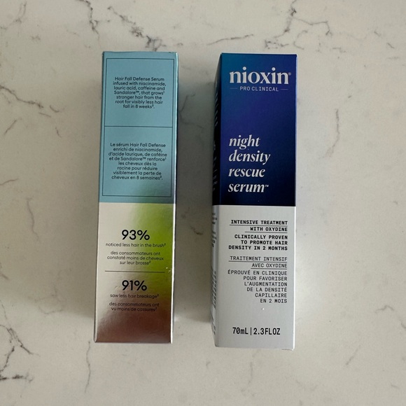 Nioxin Hair Fall Defense & Night Density Rescue Serum Set - Picture 2 of 4